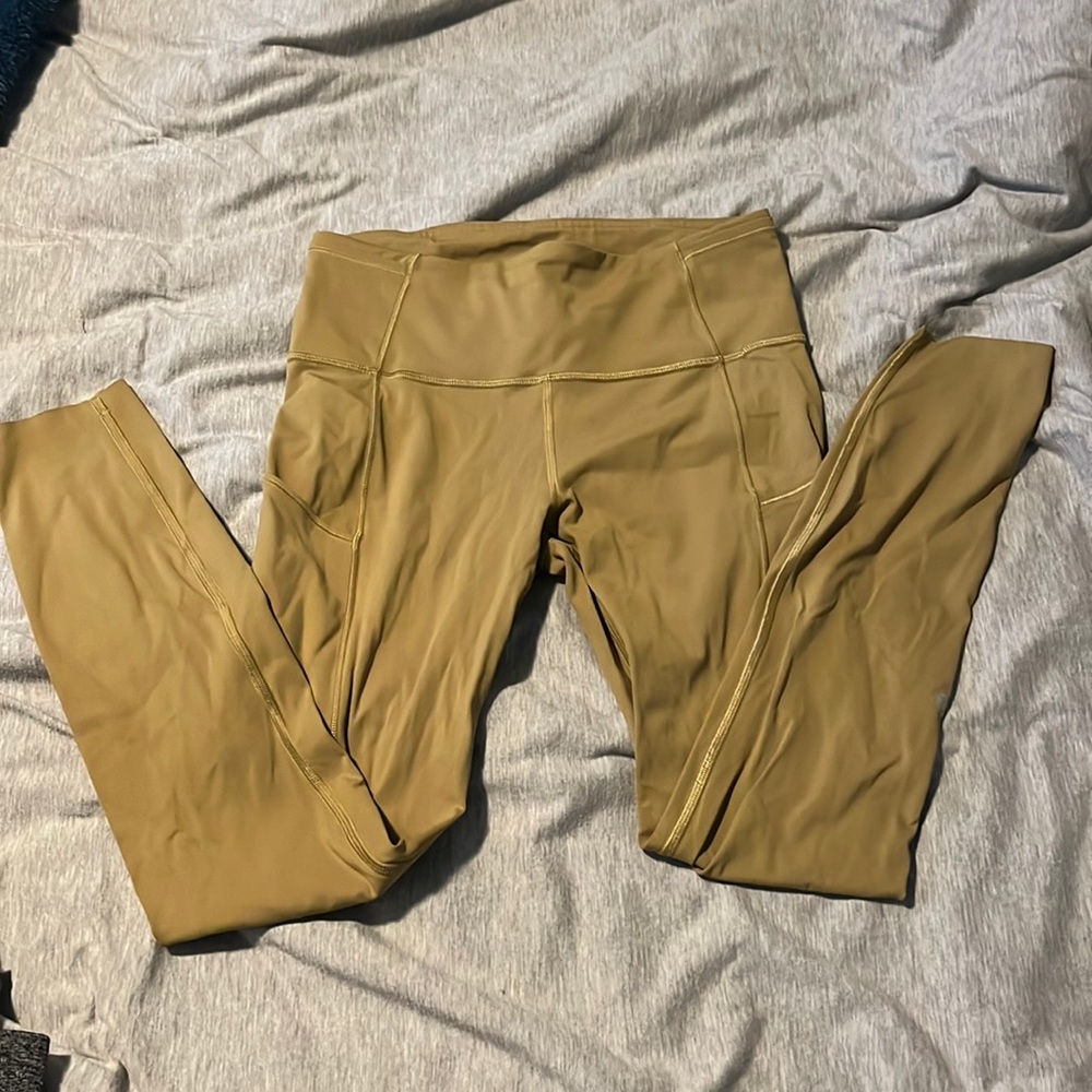Lululemon leggings.  High rise. Size 6. Like new